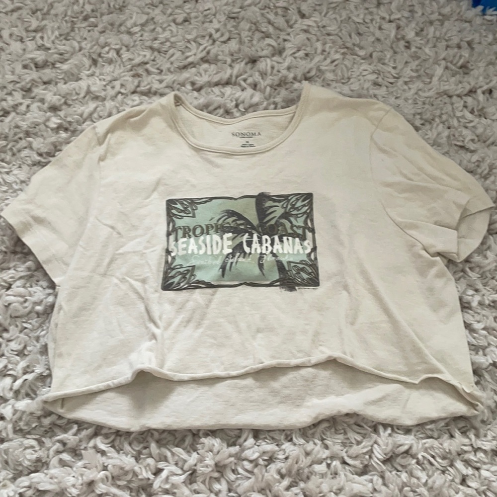 Sonoma Women’s Cropped Graphic Top